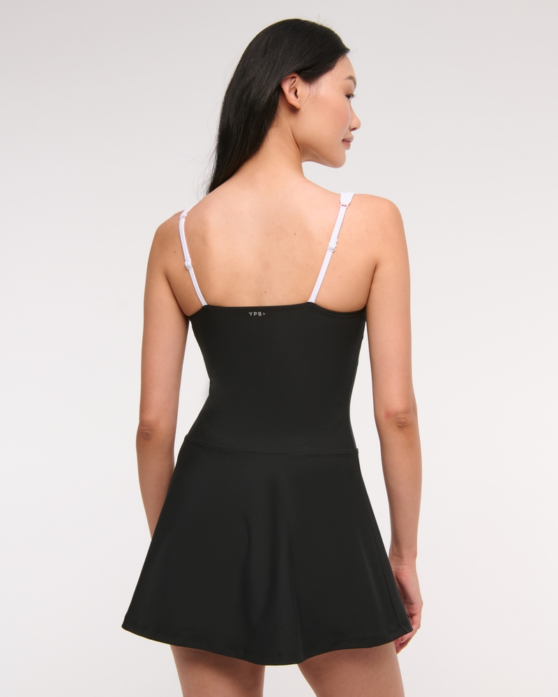YPB sculptLUX Drop-Waist Mini Dress(black,XXS)