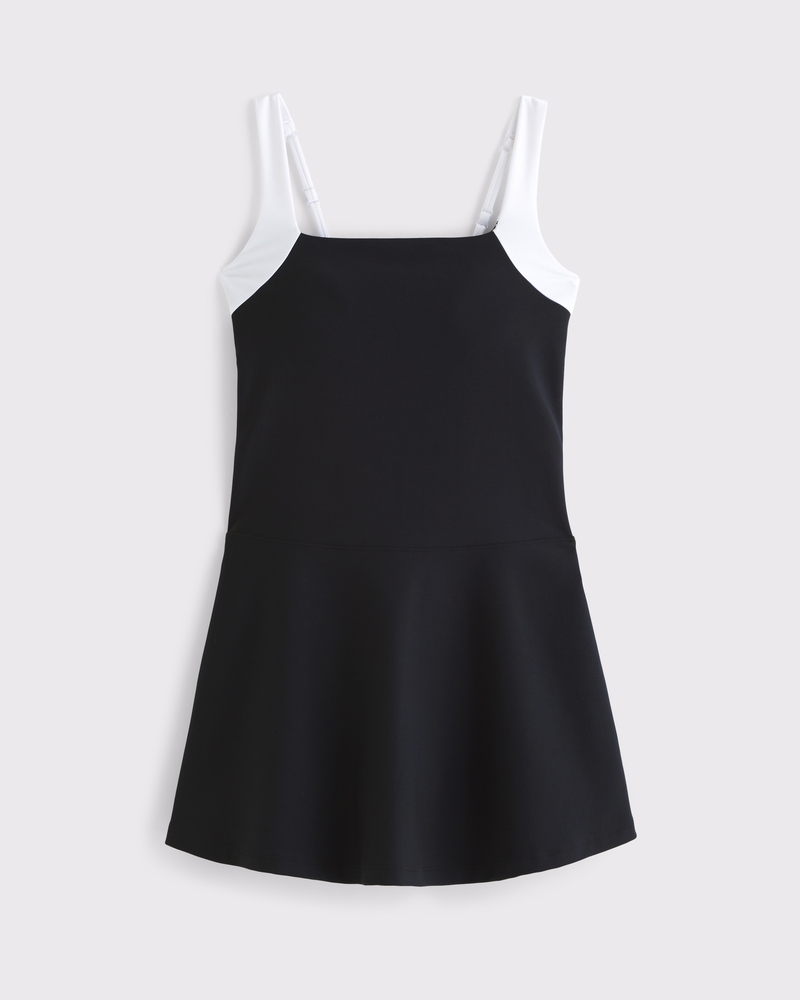 YPB sculptLUX Drop-Waist Mini Dress(black,XXS)