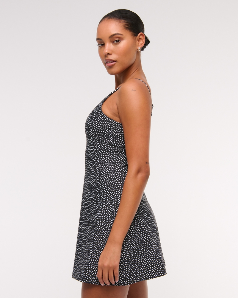 YPB sculptLUX Apron Dress(black and white dot,XXS)