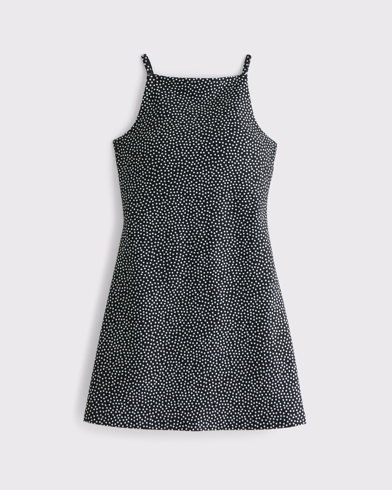 YPB sculptLUX Apron Dress(black and white dot,XXS)