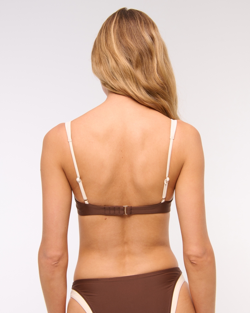 Wide Strap Underwire Bikini Top(cocoa,XXS)