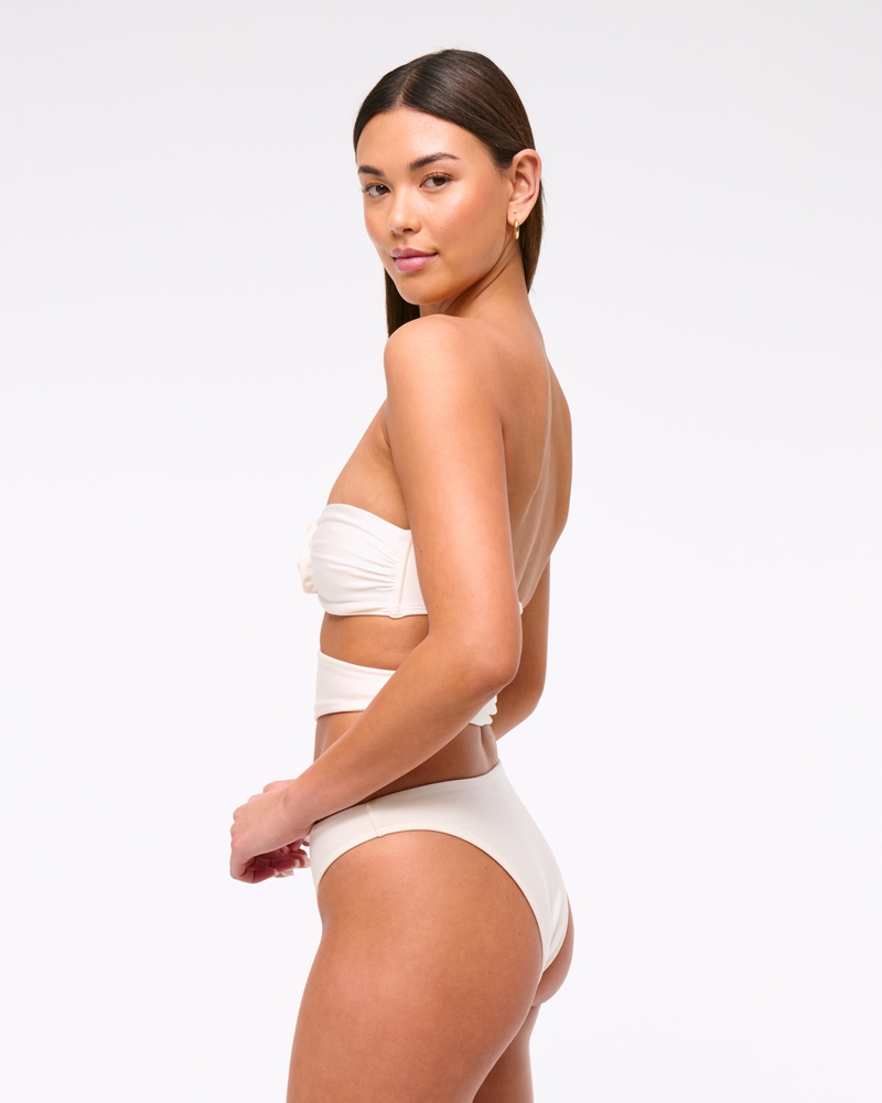 Rosette Cutout One-Piece Swimsuit(white rosette,XXS)