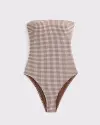 brown gingham