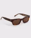 tortoise shell frame & brown lens