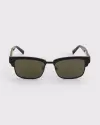 black frame & green lens