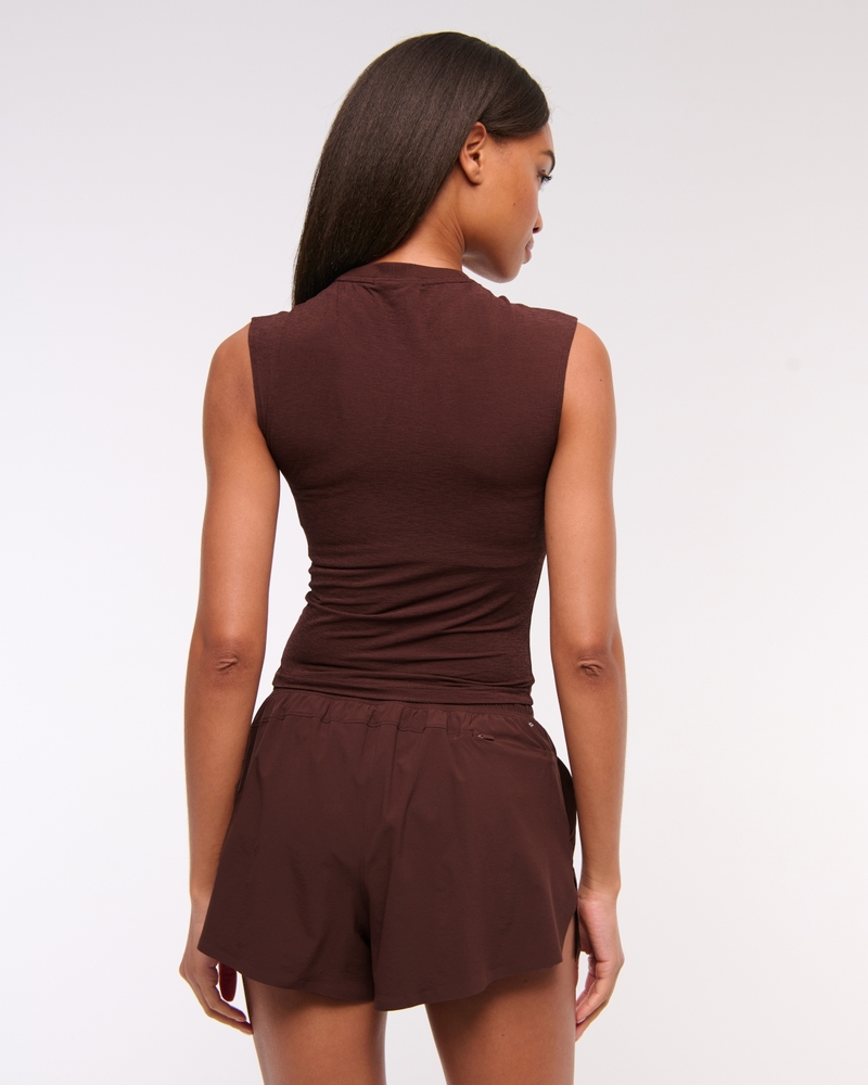 YPB Featherweight Ruched Tank(cocoa,XXS)
