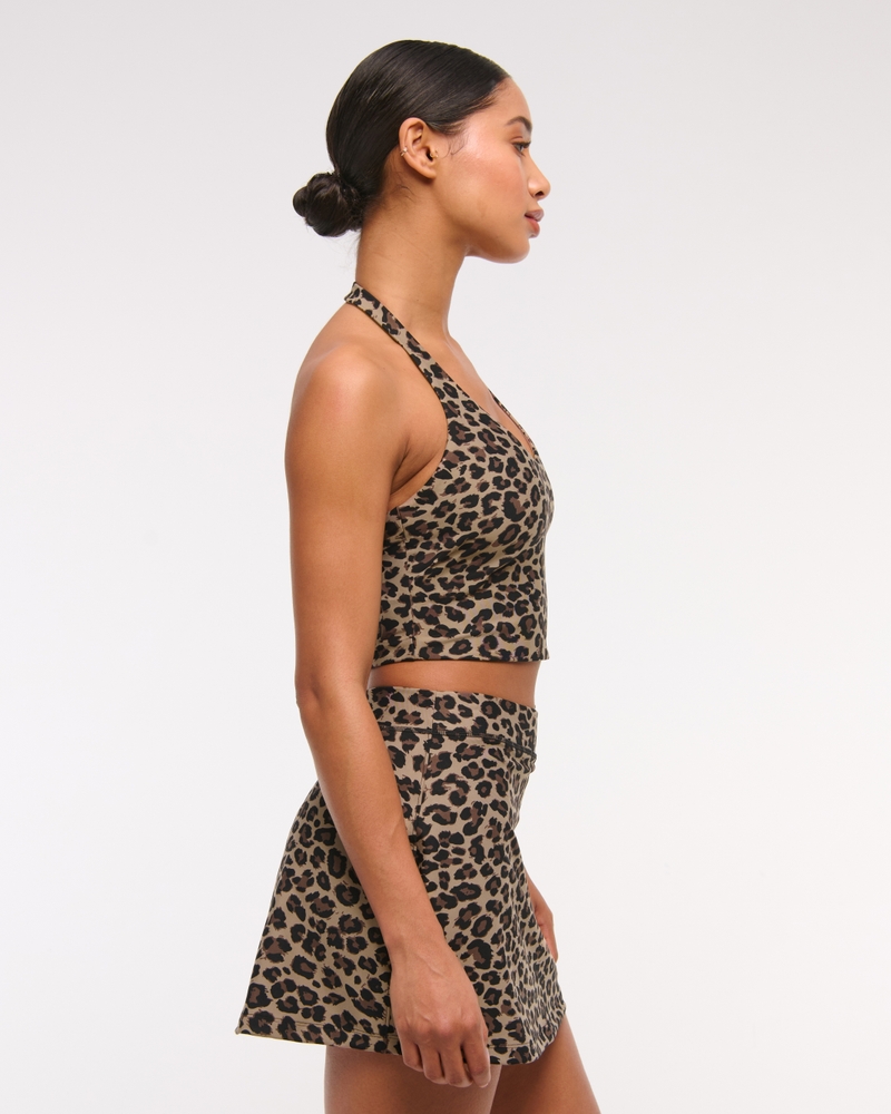 YPB sculptLUX Halter Tank(leopard print,XXS)