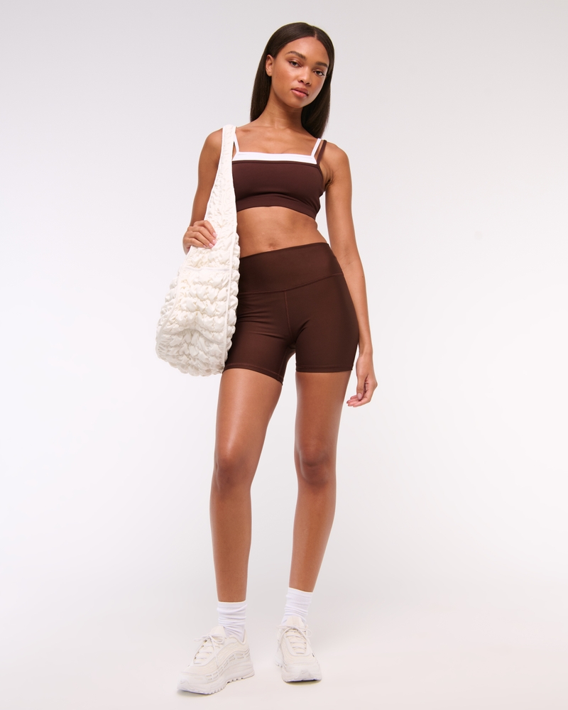 YPB studioFLEX Double-Layered Sports Bra(cocoa,XXS)