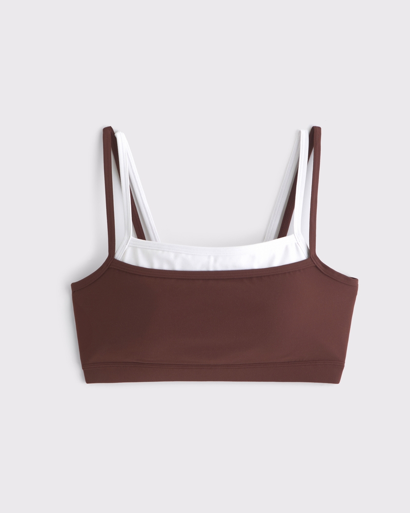 YPB studioFLEX Double-Layered Sports Bra(cocoa,XXS)