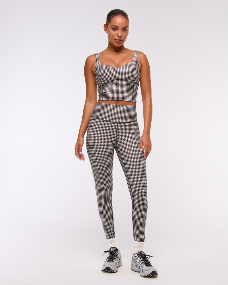YPB sculptLUX Sweetheart Tank(black houndstooth,XXS)