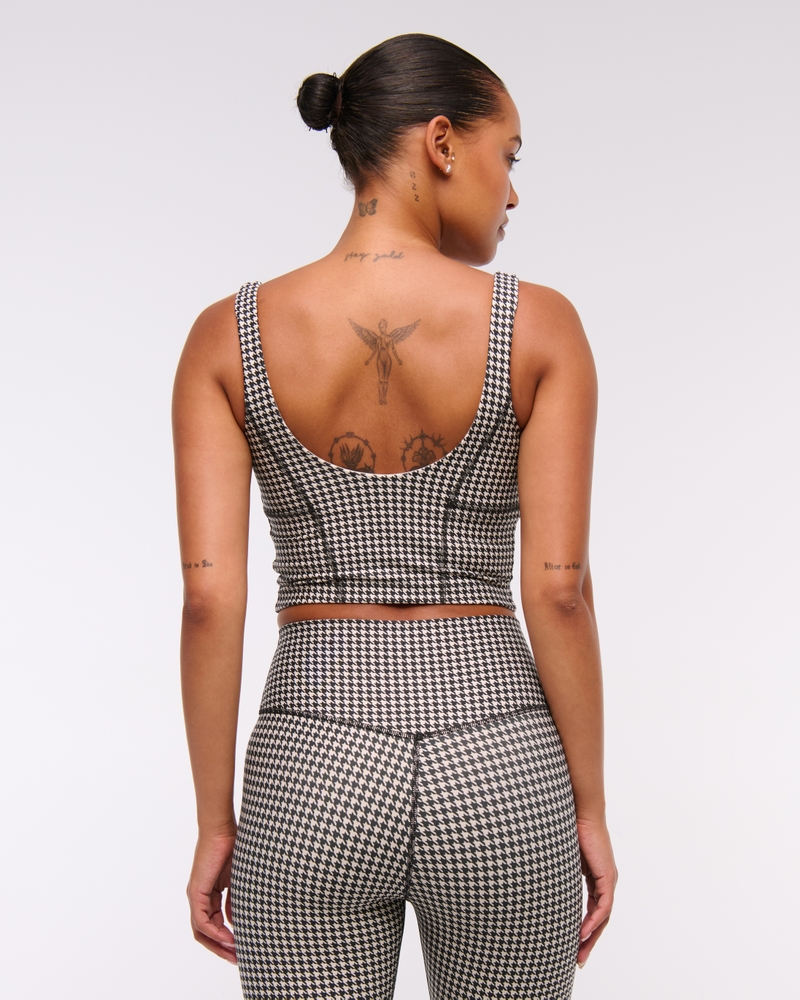 YPB sculptLUX Sweetheart Tank(black houndstooth,XXS)