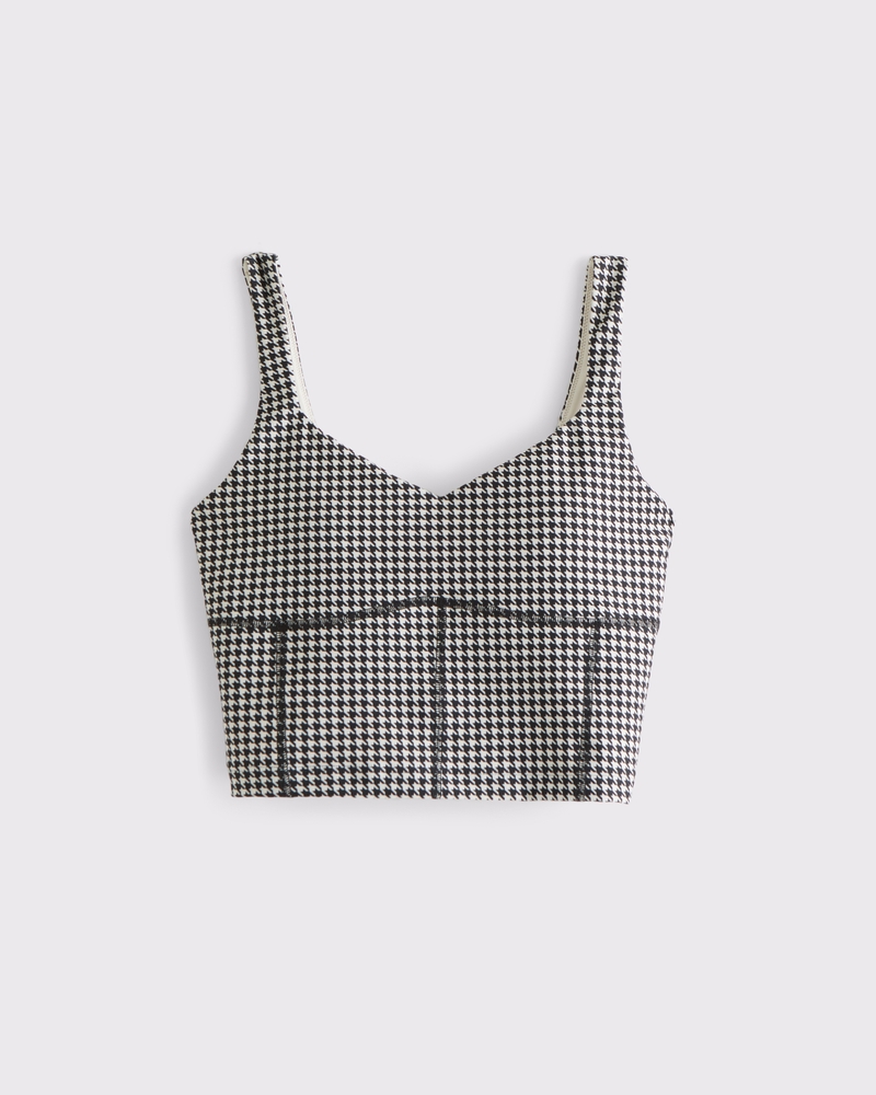 YPB sculptLUX Sweetheart Tank(black houndstooth,XXS)