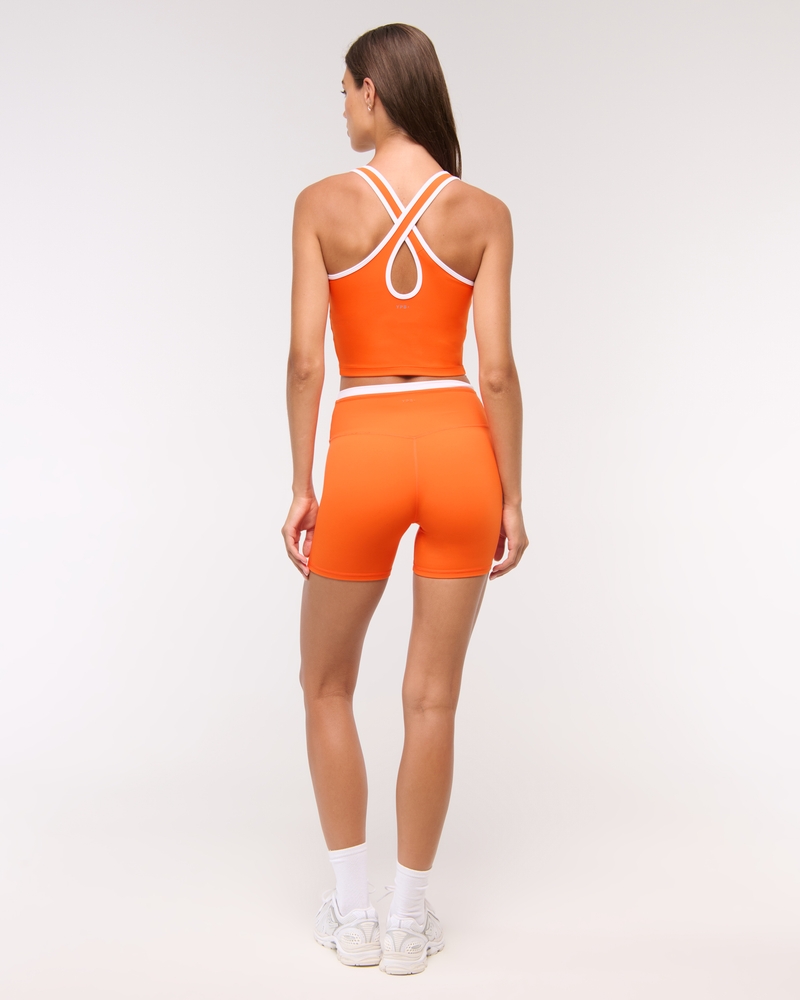 YPB sculptLUX Strappy-Back Tank(bright orange,XXS)