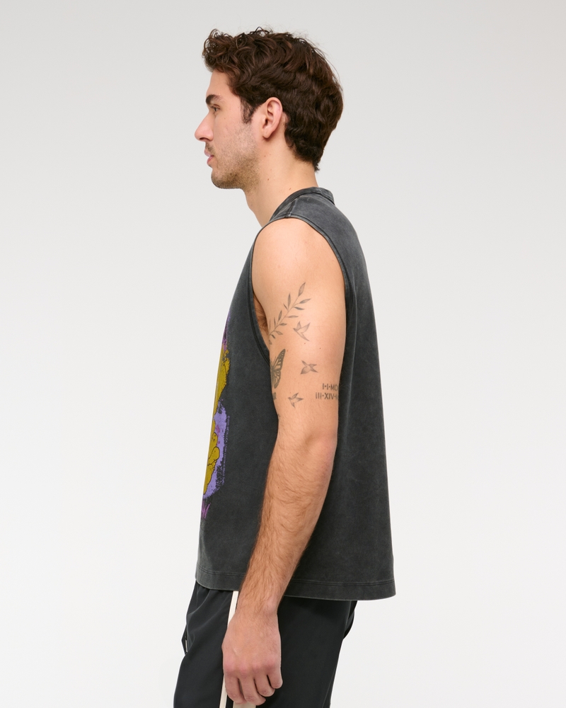 YPB Active Cropped Heavyweight Cotton Tank(black wash,XS)