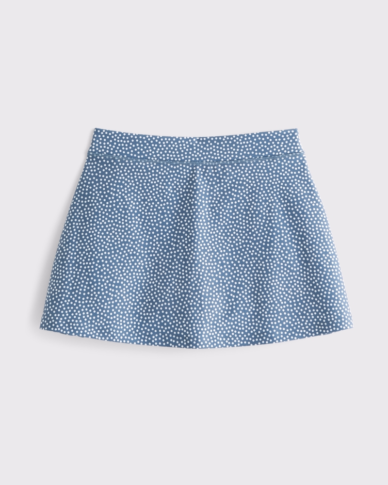 YPB sculptLUX High Rise Lined Skirt(light blue,XXS)