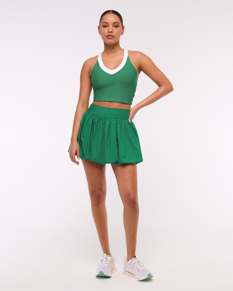 YPB motionTEK Bubble Hem Mini Skirt(green,XXS)