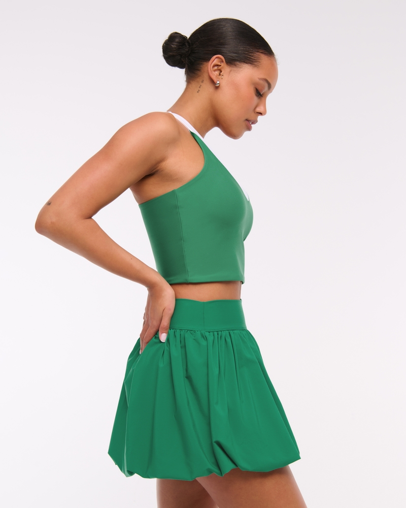 YPB motionTEK Bubble Hem Mini Skirt(green,XXS)