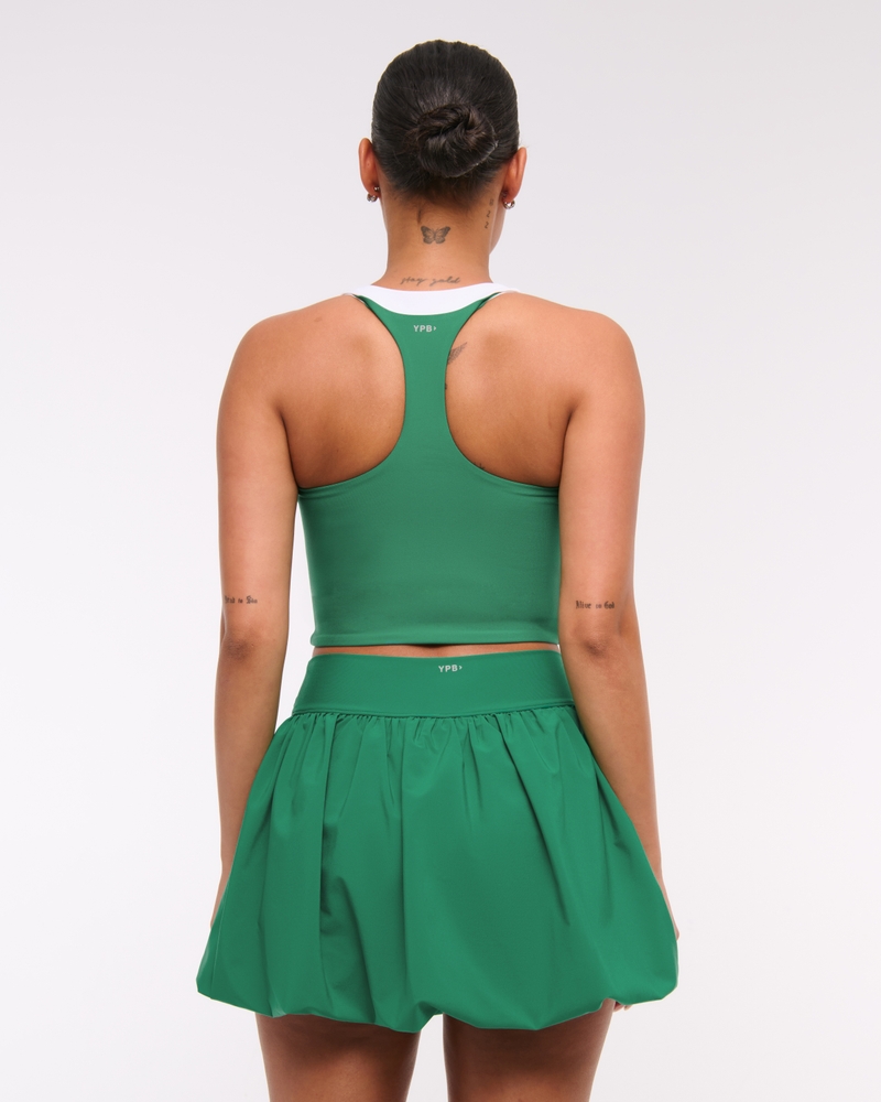 YPB motionTEK Bubble Hem Mini Skirt(green,XXS)