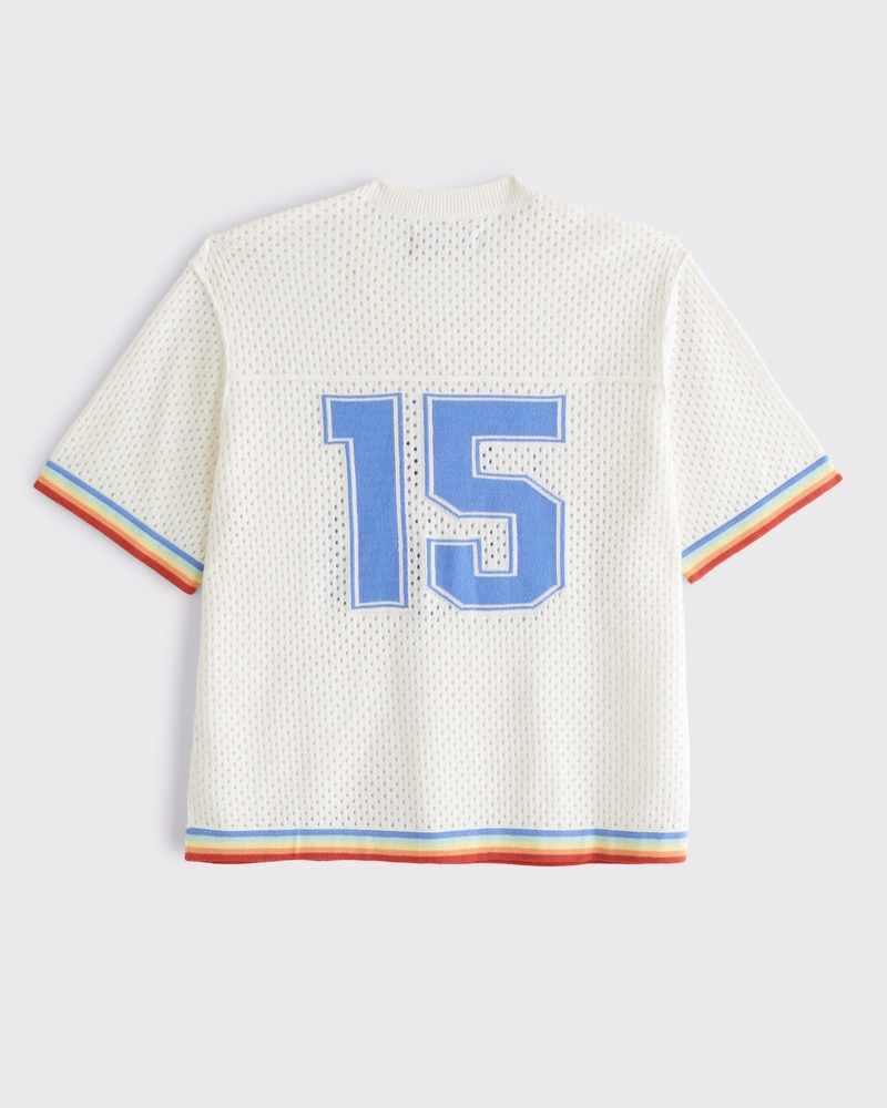 Pride Football Jersey-Inspired Sweater(white stripe,XXS)