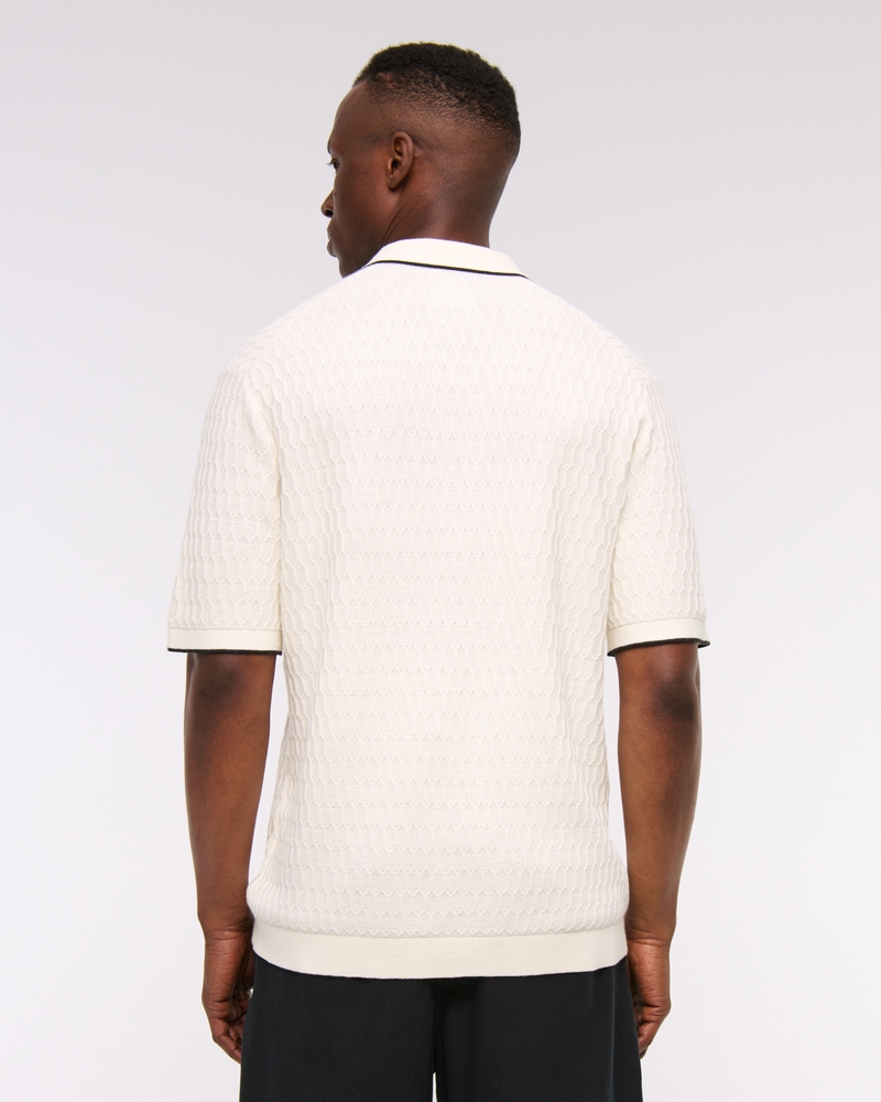 PGA Scottish Open 3-Button Sweater Polo(cream,XS)