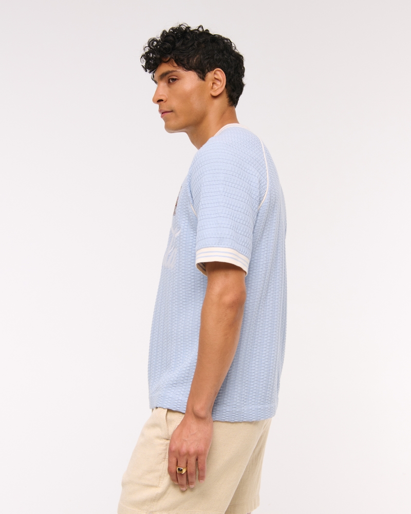 Coca-Cola Soccer Jersey-Inspired Sweater(periwinkle,XS)