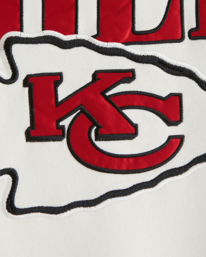 Kansas City Chiefs Graphic Crew Sweatshirt(cream - chiefs,XS)
