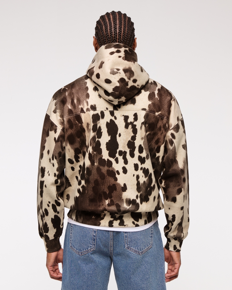 Essential Popover Hoodie(cream pattern,XXS)