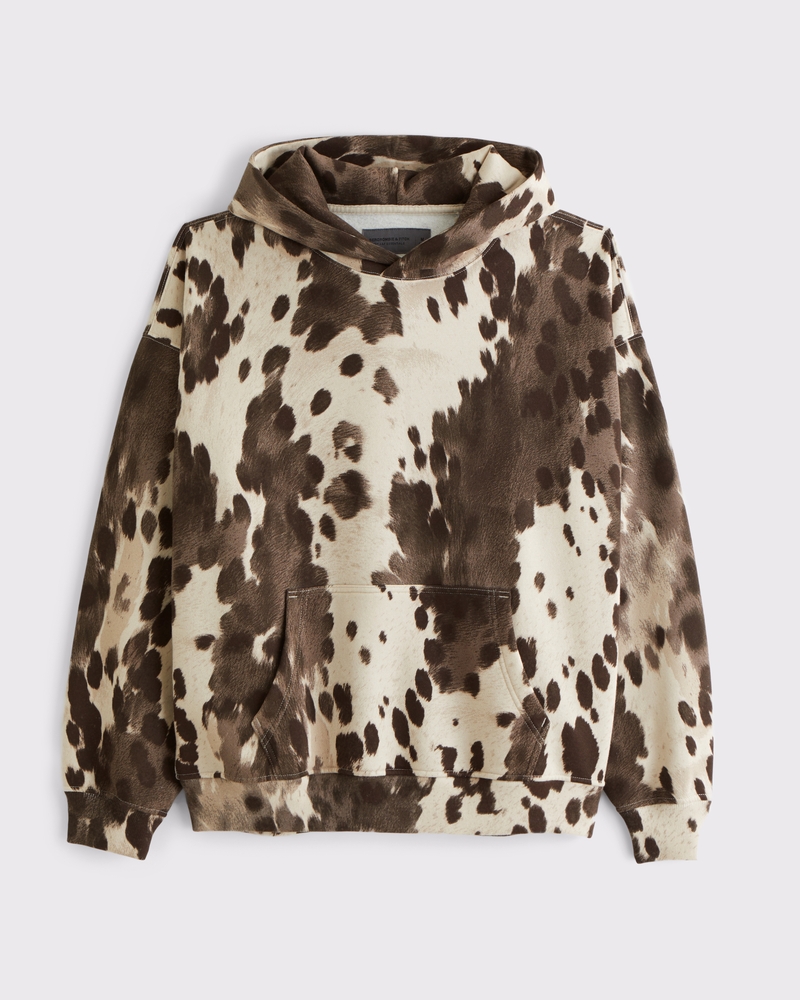 Essential Popover Hoodie(cream pattern,XXS)