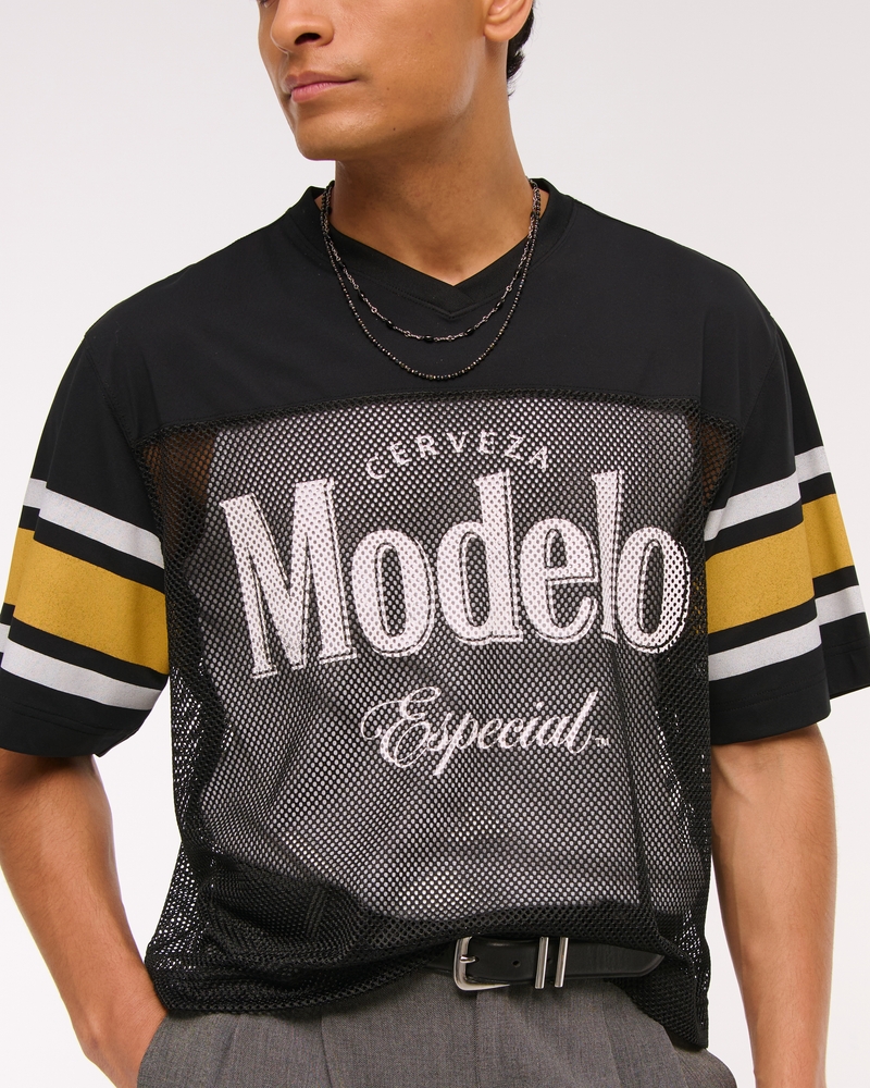 Modelo Cropped Football Jersey(black,XS)