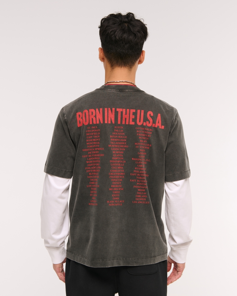 Premium Heavyweight 2.0 Bruce Springsteen Graphic Tee(black wash,XS)