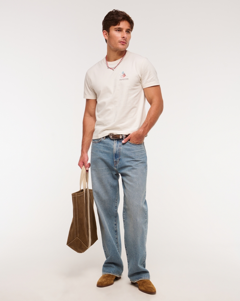 Fishing Classic Polished Graphic Tee(cream,XS)