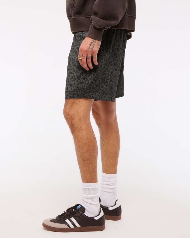 Retro Mesh Short(brown pattern,XS)