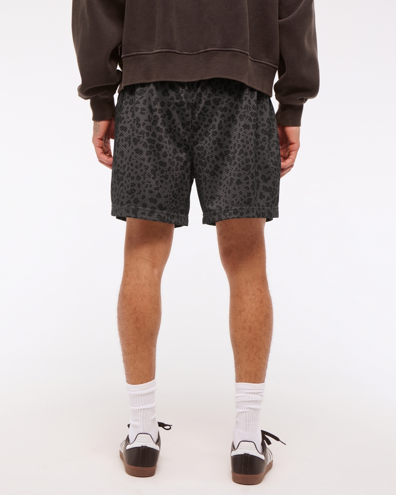 Retro Mesh Short(brown pattern,XS)