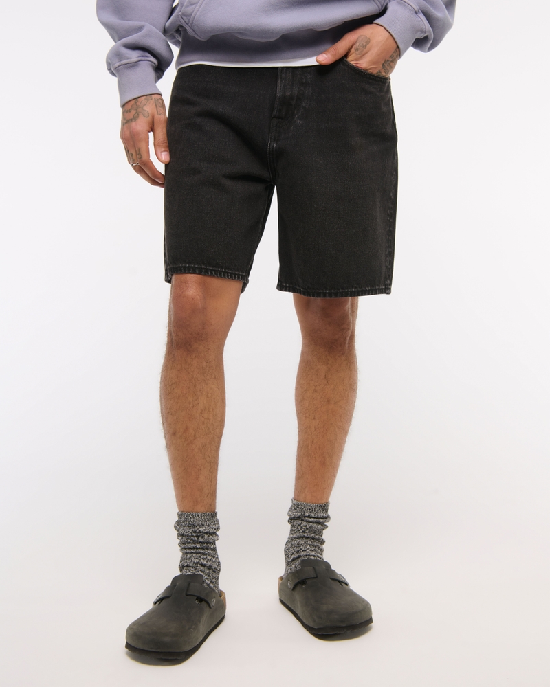 Loose Denim Short(black wash,26)