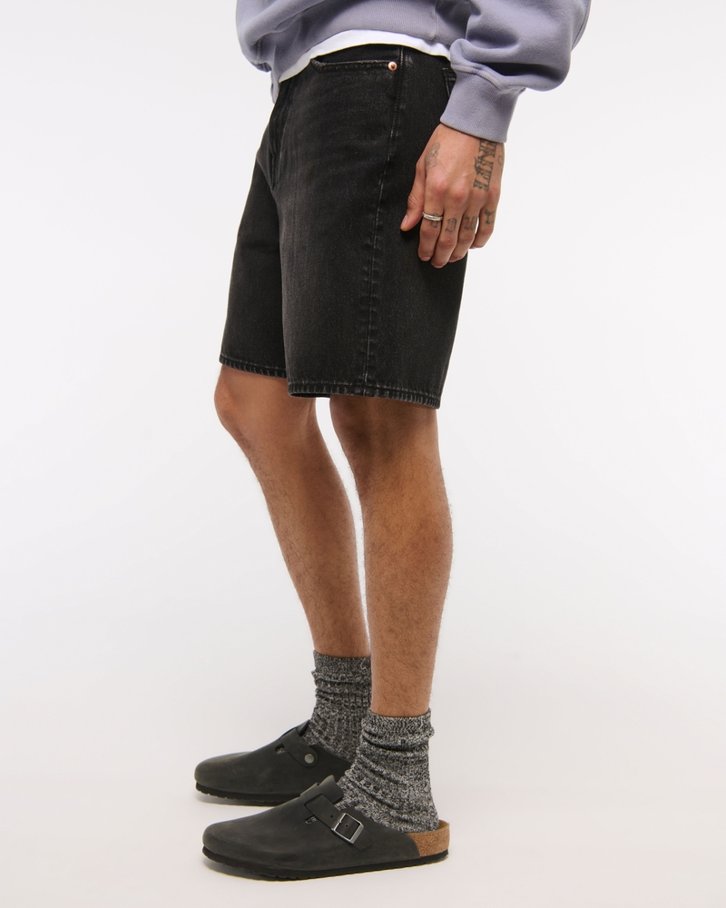 Loose Denim Short(black wash,26)