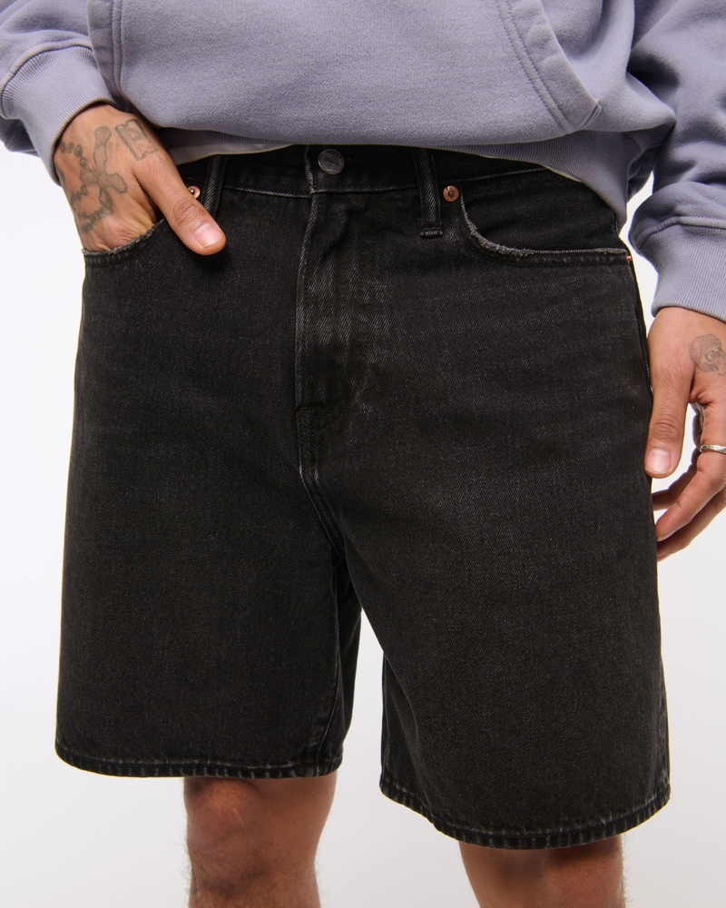 Loose Denim Short(black wash,26)