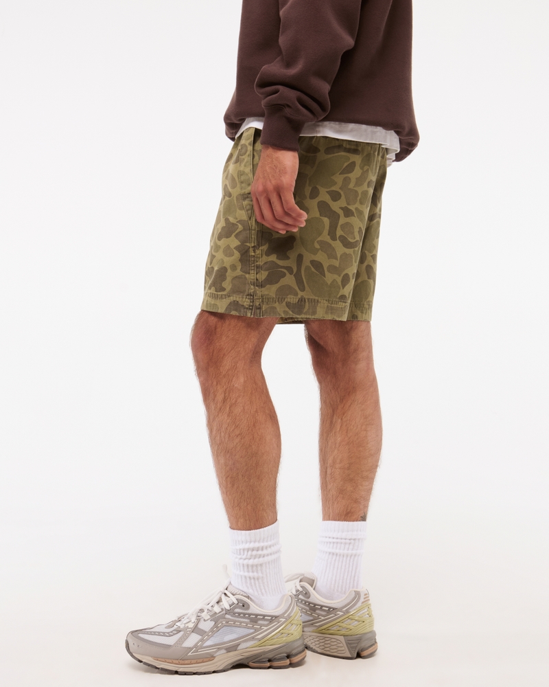 Cotton Pull-On Short(olive camo,XS)