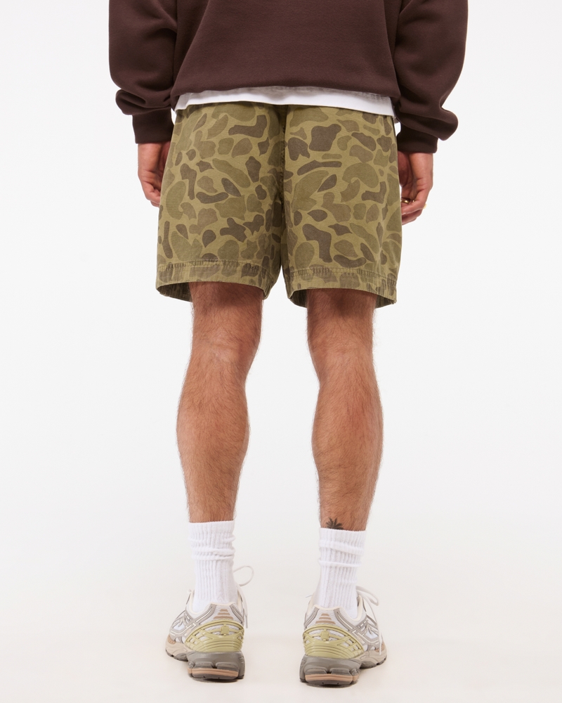 Cotton Pull-On Short(olive camo,XS)