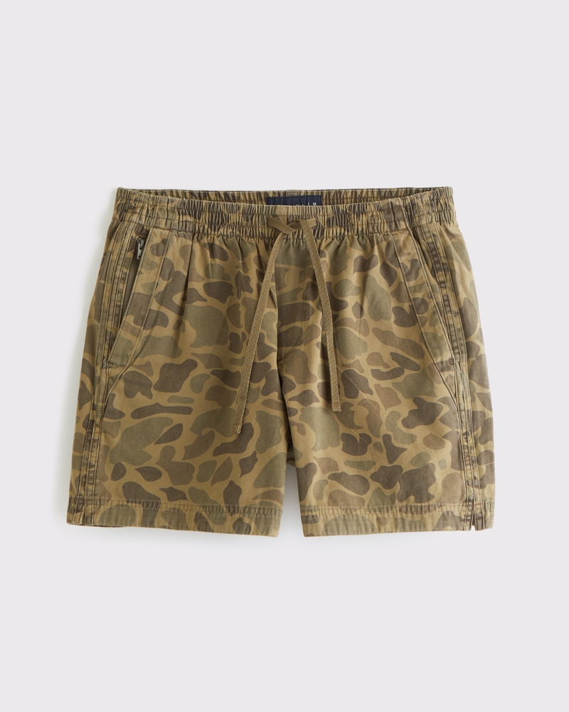 Cotton Pull-On Short(olive camo,XS)