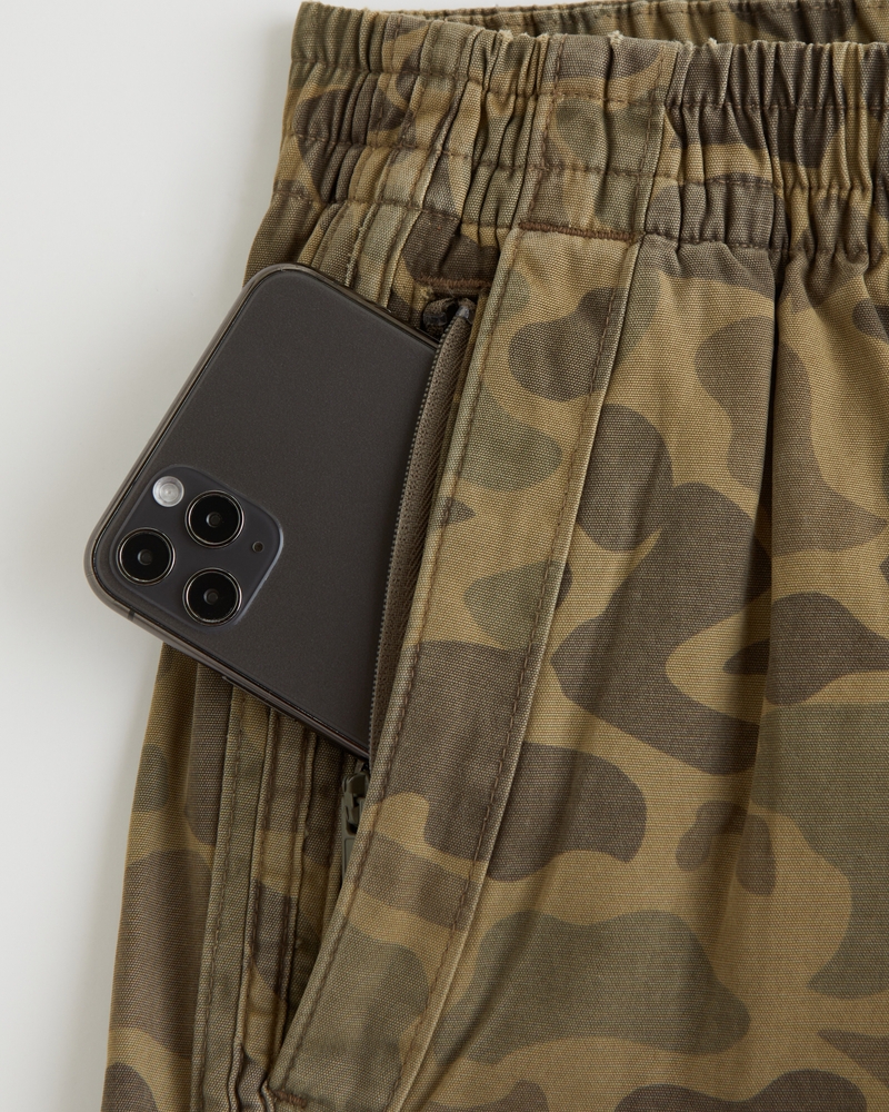 Cotton Pull-On Short(olive camo,XS)