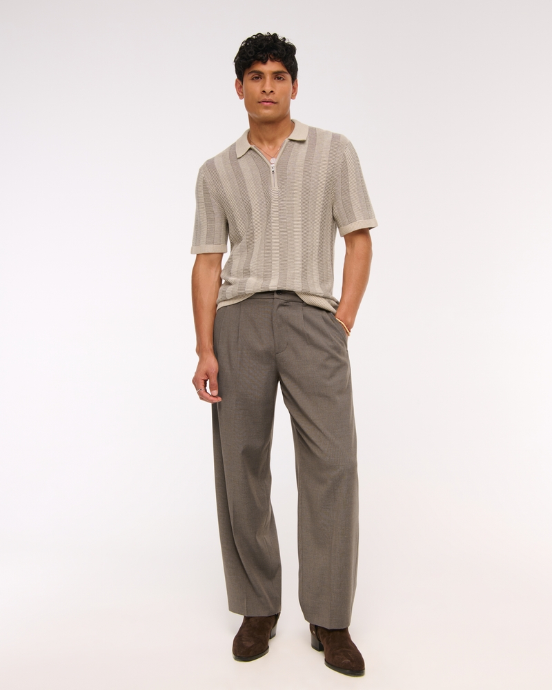 Pleated Baggy Trouser