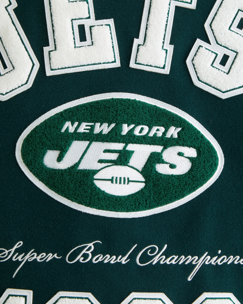 New York Jets Varsity Bomber Jacket(dark green - jets,XS)