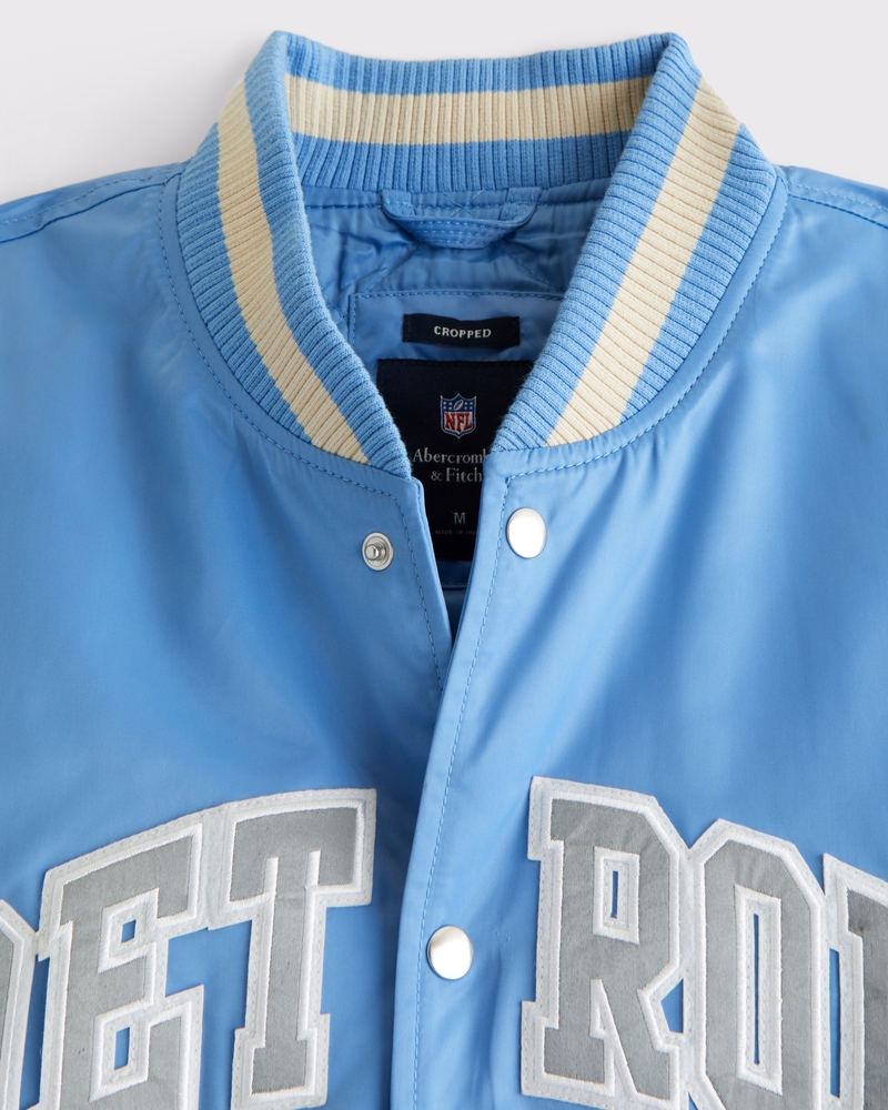 Detroit Lions Varsity Bomber Jacket(light blue - lions,XS)