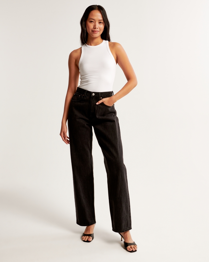 Essential Tuckable High-Neck Rib Tank(white,XXS)