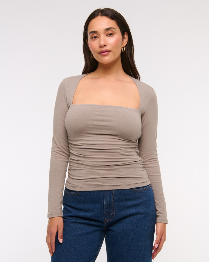 The A&F Ava Long-Sleeve Top