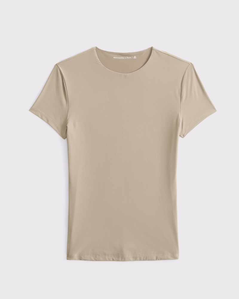 Soft Matte Seamless Tuckable Crew Tee