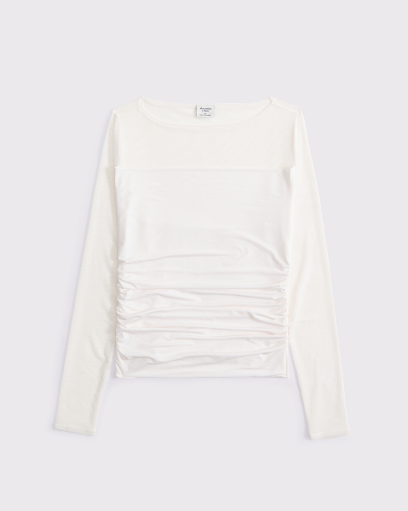 Mesh Slash Top(cream,XXS)