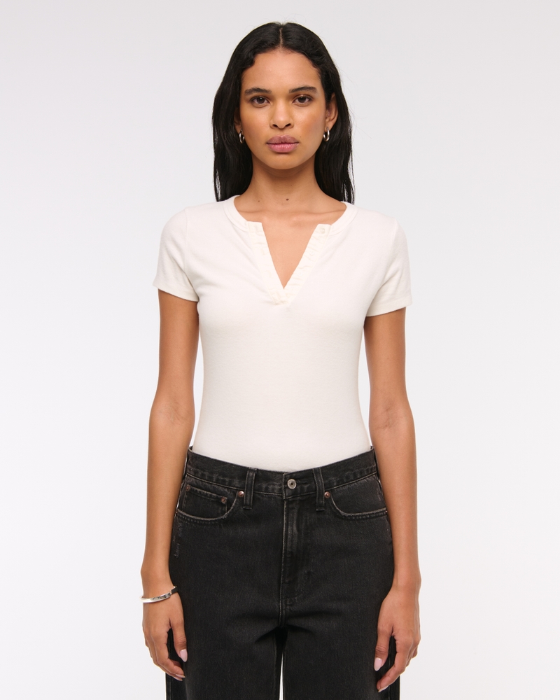 Cozy Lounge Knit Top(cream,XXS)