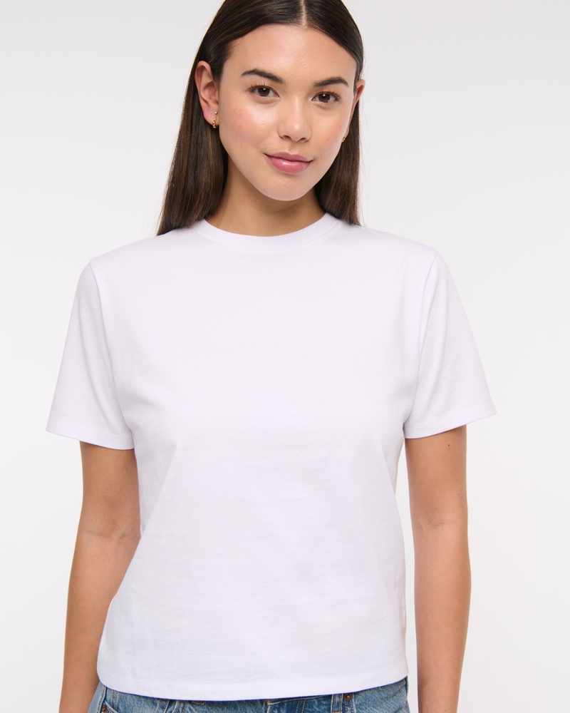 Essential Premium Polished Relaxed Tee(white,XXS)