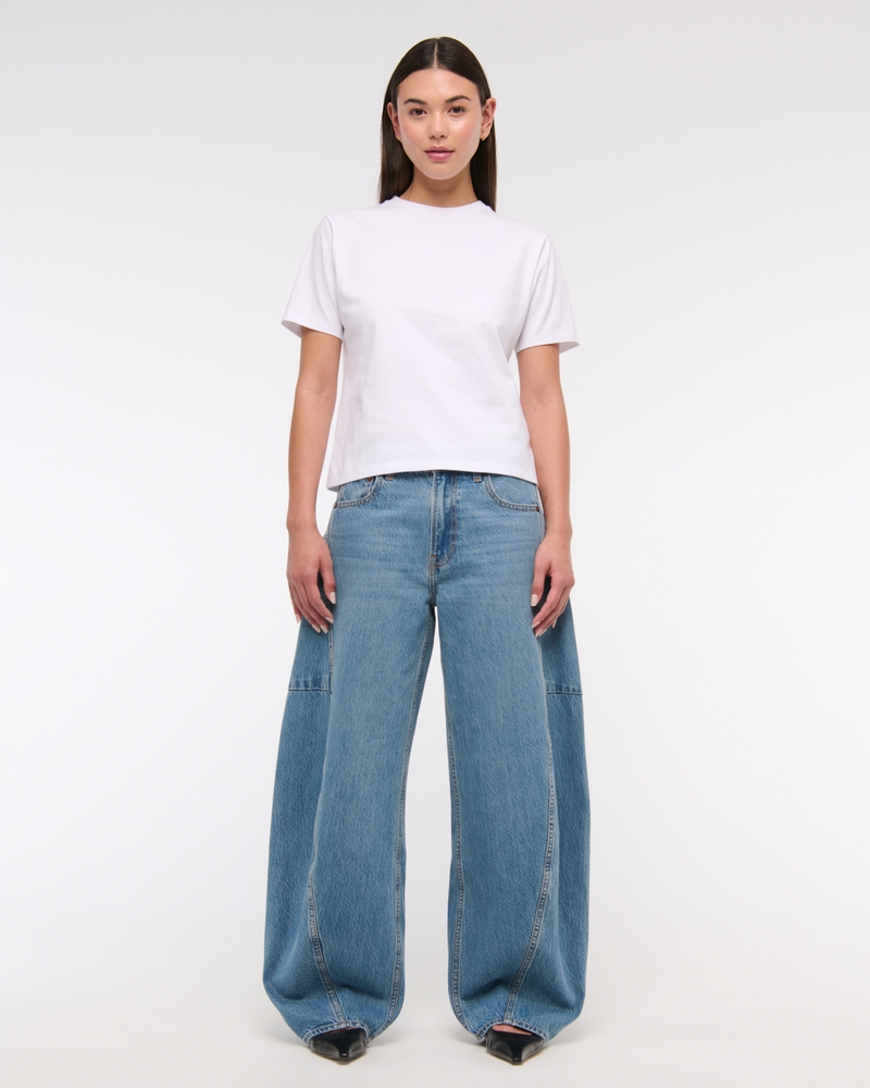 Essential Premium Polished Relaxed Tee(white,XXS)
